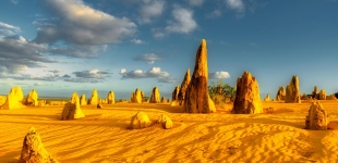 The Pinnacles, limestone formations within Nambung National Park Western Australia